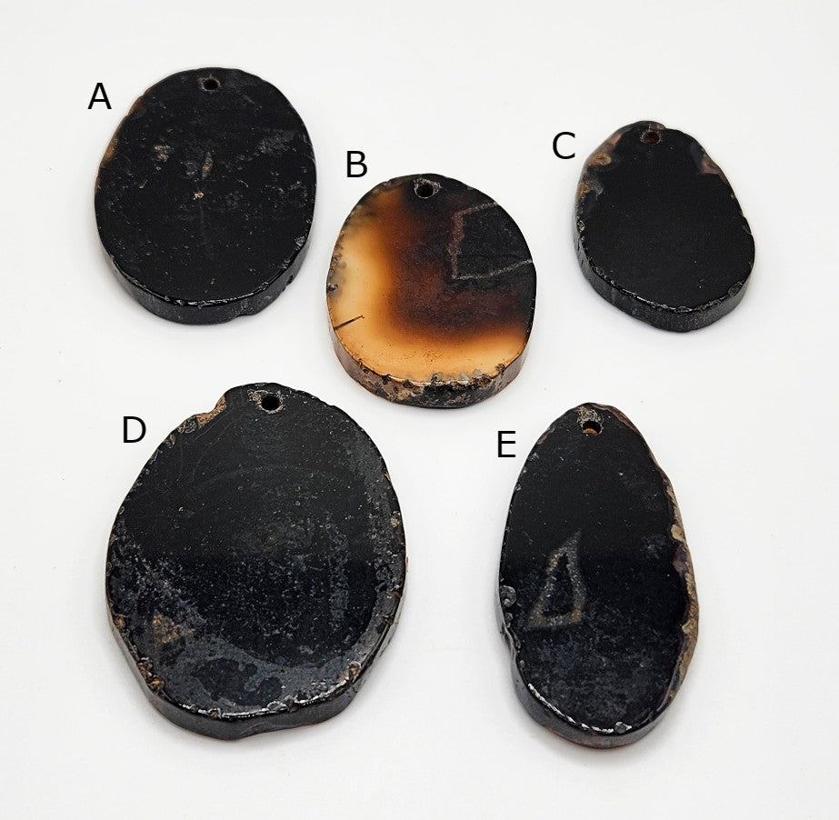 Agate Slices - Black