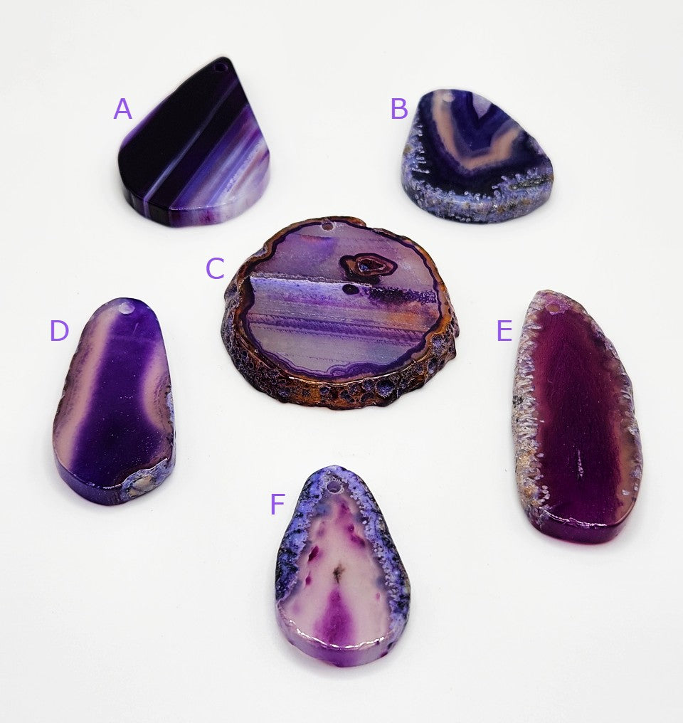 Agate Slice - Purple